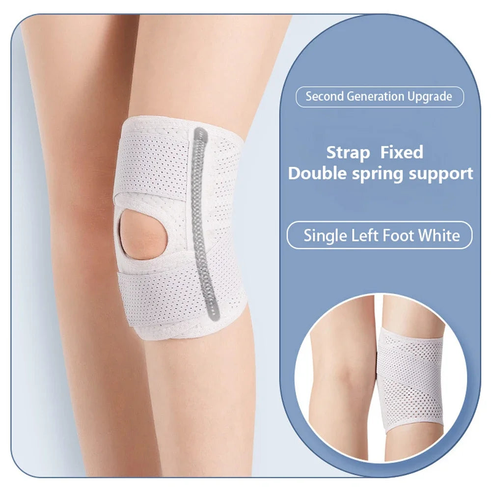 1PC Professional Compression Knee Brace Adjustable Knee Support with Meniscus Pad&Patella Gel Pad for Tear Knee Pain Men & Women