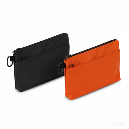 4 Pack Small Tool Pouch Bag Durable Water-Resistant Portable Organizer with Zipper Pocket & Ring Clip for Electrician Carpenter Home Repair DIY Tools & Accessories