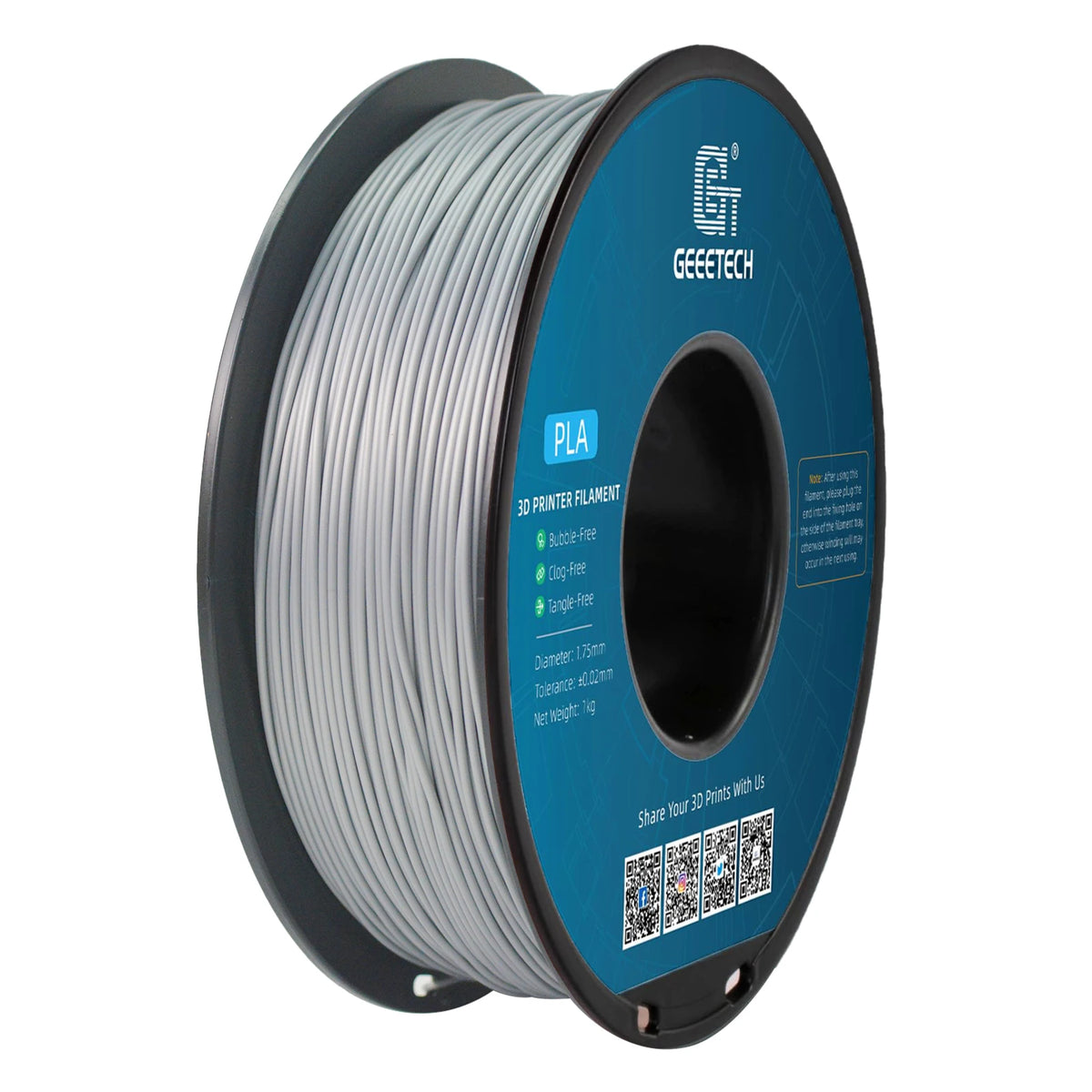 Geeetech Standard PLA Filament 1kg 1.75mm 3D Printer Plastic Material, Accuracy 0.03mm, Free Shipping Fit Most FDM Printer