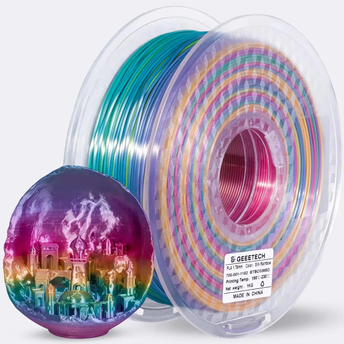 Geeetech Standard PLA Filament 1kg 1.75mm 3D Printer Plastic Material, Accuracy 0.03mm, Free Shipping Fit Most FDM Printer